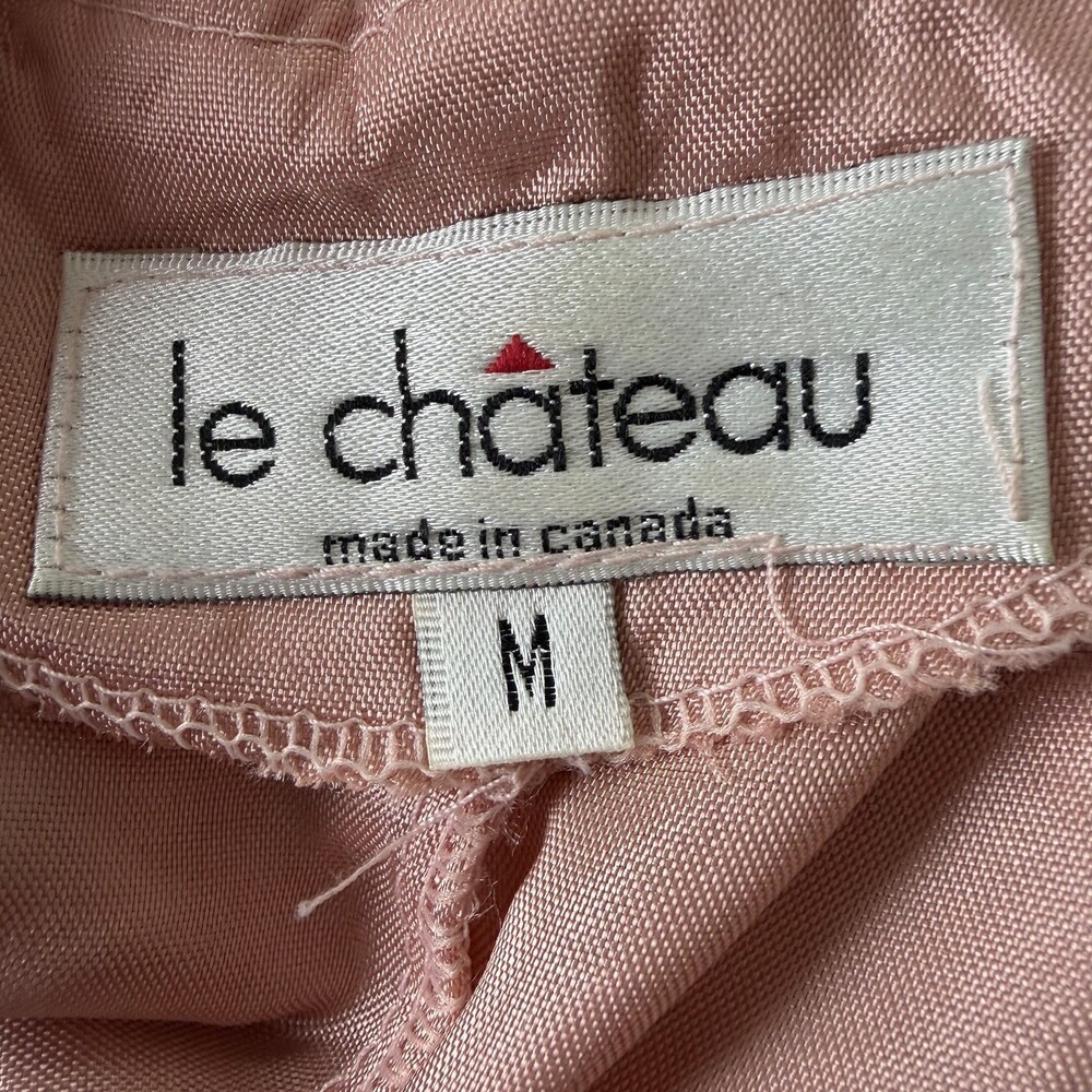Le Château Lace Maxi Dress M‎ Dusty Rose Blush Open Back Formal Gown Bridesmaid - Picture 3 of 7